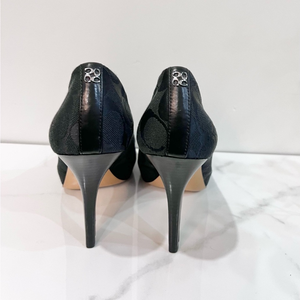 Coach Aldis Peep Toe High-heel Stilletosl - Picture 6 of 11